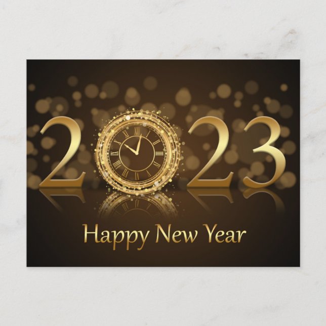 Cartes Pour Fêtes Annuelles Nouvel An Foyers (Devant)
