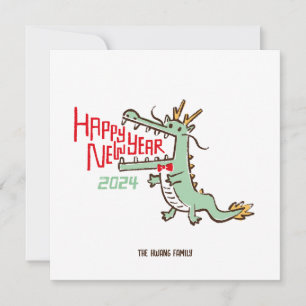 Cartes Pour Fêtes Annuelles Nouvel An Lunaire Du Dragon 2024