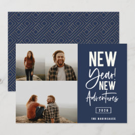 Cartes Pour Fêtes Annuelles Nouvel An New Adventures Photo Holiday Card