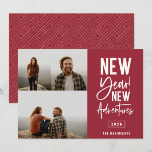 Cartes Pour Fêtes Annuelles Nouvel An New Adventures Photo Holiday Card