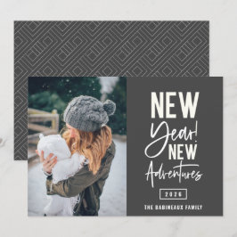Cartes Pour Fêtes Annuelles Nouvel An New Adventures Photo Holiday Card