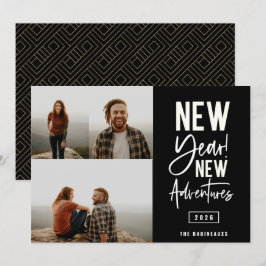 Cartes Pour Fêtes Annuelles Nouvel An New Adventures Photo Holiday Card
