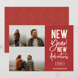 Cartes Pour Fêtes Annuelles Nouvel An New Adventures Photo Holiday Card