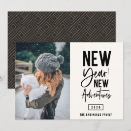 Cartes Pour Fêtes Annuelles Nouvel An New Adventures Photo Holiday Card