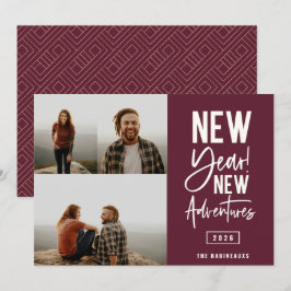 Cartes Pour Fêtes Annuelles Nouvel An New Adventures Photo Holiday Card