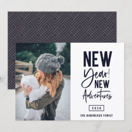 Cartes Pour Fêtes Annuelles Nouvel An New Adventures Photo Holiday Card