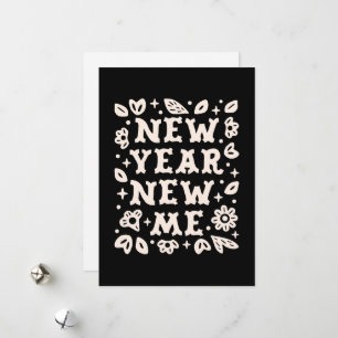 Cartes Pour Fêtes Annuelles Nouvel an nouveau moi manifestant des résolutions 