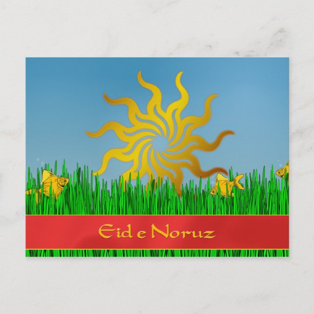 Cartes Pour Fêtes Annuelles Nouvel An persan Eid e Noruz (Devant)
