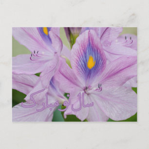 Cartes Pour Fêtes Annuelles Nouvel An persan Nowruz Jacinthe d'eau