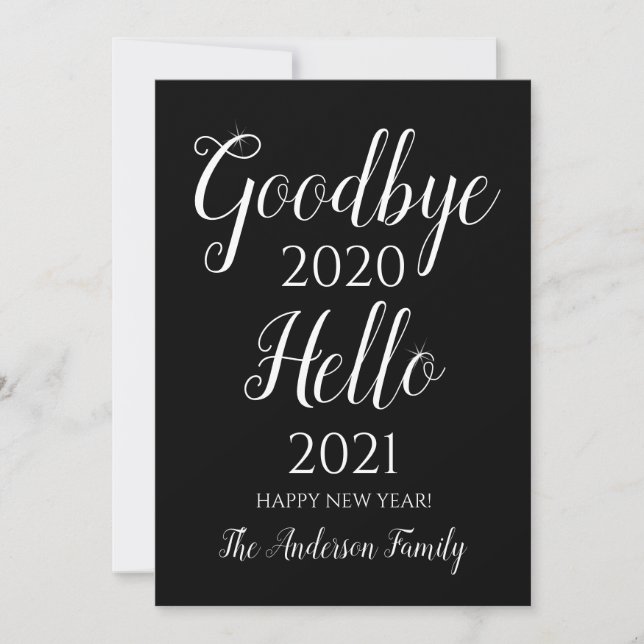 Cartes Pour Fêtes Annuelles Nouvel An Personnalisé (Devant)