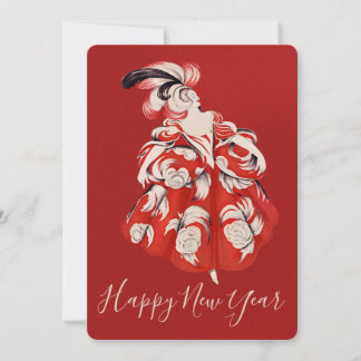 Cartes Pour Fêtes Annuelles Nouvel An Rouge Anisette
