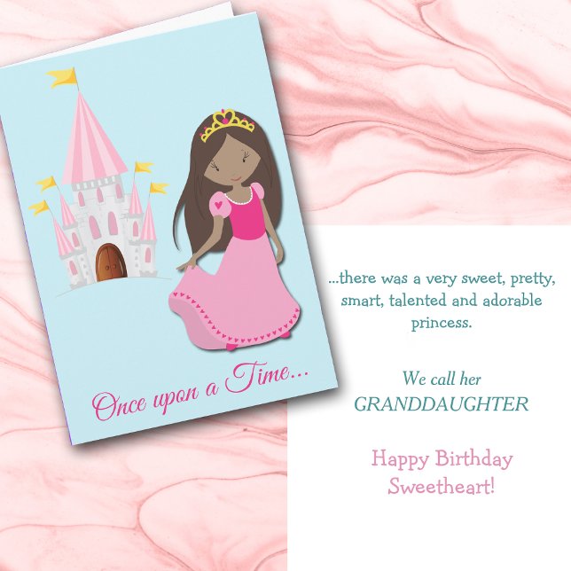 Cartes Pour Fêtes Annuelles Nouvel anniversaire de la princesse afro-américain (Créateur téléchargé)