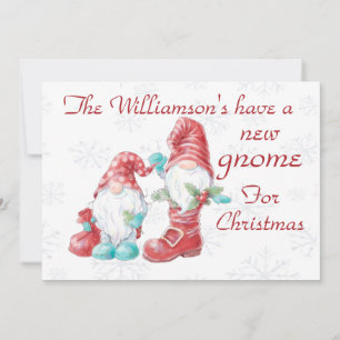 Cartes Pour Fêtes Annuelles Nouvel Gnome Noël Fêtes Drôle