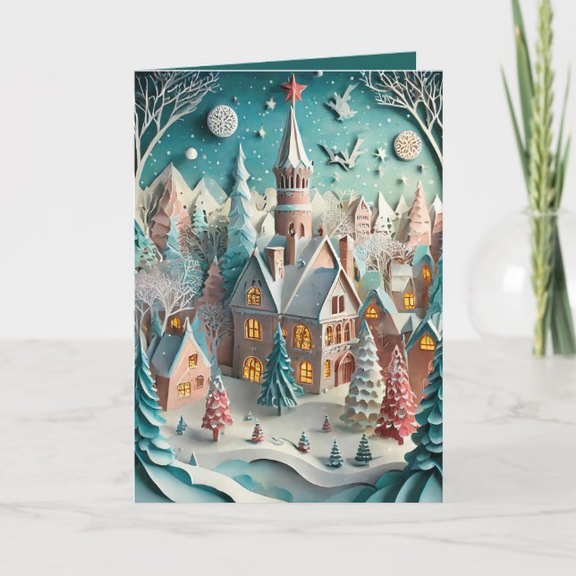 Cartes Pour Fêtes Annuelles Nouvelle-Angleterre pour Noël (Devant)