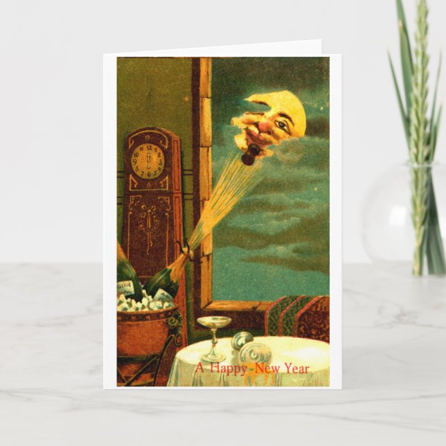 Cartes Pour Fêtes Annuelles Nouvelle année 1908 de Champagne (Devant)