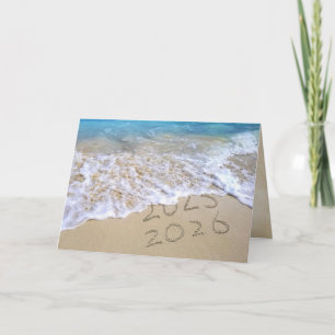 Cartes Pour Fêtes Annuelles Nouvelle Année 2026 Ocean Beach