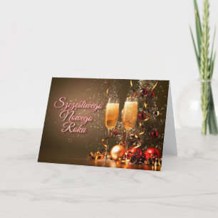 Cartes Pour Fêtes Annuelles Nouvelle année dans le polonais - Szczęśliwego