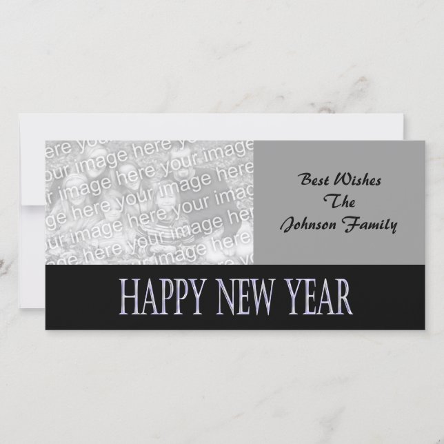 Cartes Pour Fêtes Annuelles nouvelle année heureuse (Devant)