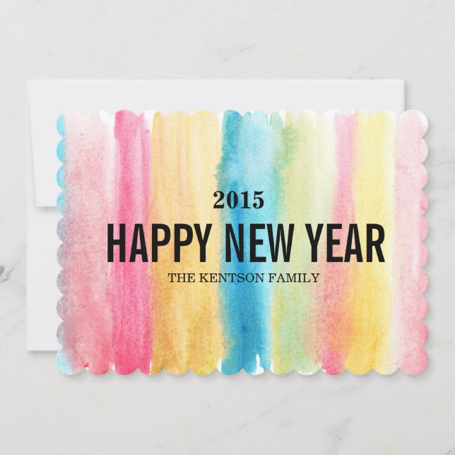 Cartes Pour Fêtes Annuelles nouvelle année heureuse (Devant)