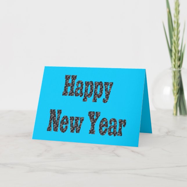 Cartes Pour Fêtes Annuelles nouvelle année heureuse (Devant)