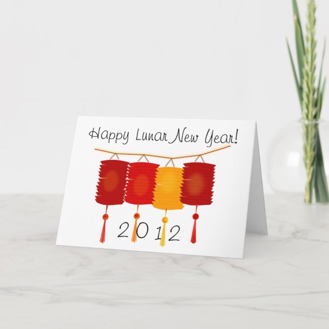 Cartes Pour Fêtes Annuelles Nouvelle année lunaire (Devant)