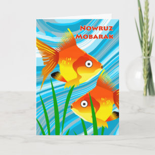 Cartes Pour Fêtes Annuelles Nouvelle année persane, Nowruz Mobarak, scène de