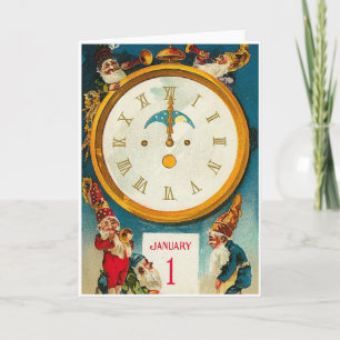 Cartes Pour Fêtes Annuelles Nouvelle année victorienne
