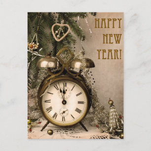 Cartes Pour Fêtes Annuelles Nouvelle année vintage