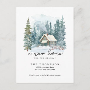 Cartes Pour Fêtes Annuelles Nouvelle Maison Hiver Calligraphie Manuscrite Démé