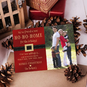 Cartes Pour Fêtes Annuelles Nouvelle Maison Ho Ho Pour Vacances Moving Photo