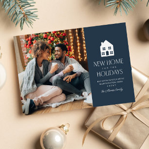Cartes Pour Fêtes Annuelles Nouvelle maison pour les fêtes de Noël déménagemen