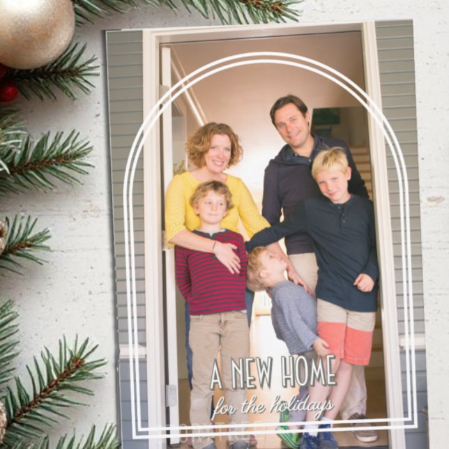 Cartes Pour Fêtes Annuelles Nouvelle Maison Pour Les Fêtes Noël Déménager (Créateur téléchargé)