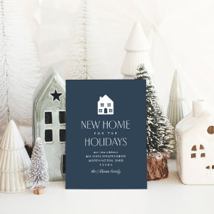 Cartes Pour Fêtes Annuelles Nouvelle maison pour les vacances classique de la