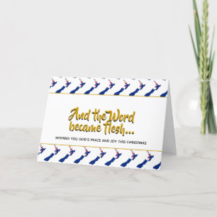 Cartes Pour Fêtes Annuelles NOUVELLE-ZÉLANDE Le Verbe s'est fait chair NOËL