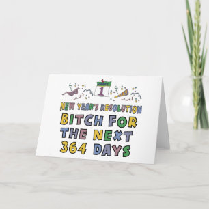 Cartes Pour Fêtes Annuelles Nouvelles années de résolution