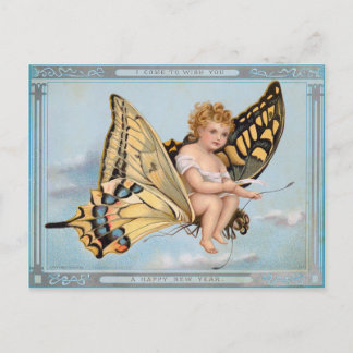 Cartes Pour Fêtes Annuelles Nouvelles années victoriennes d'esprit de jour