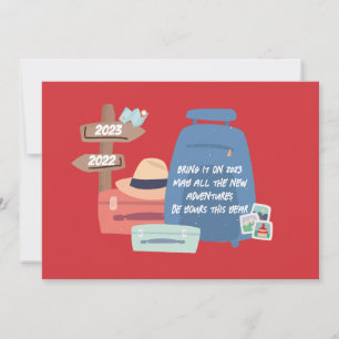 Cartes Pour Fêtes Annuelles Nouvelles aventures 2025 souhaits personnalisable