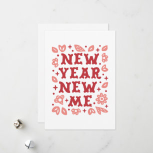 Cartes Pour Fêtes Annuelles Nouvelles résolutions nouvel an affirmations flora