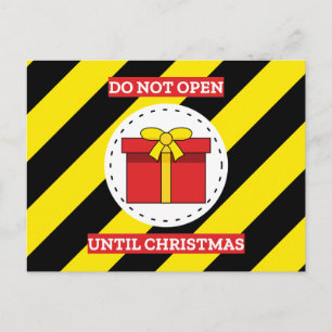Cartes Pour Fêtes Annuelles N'ouvrez pas avant Noël