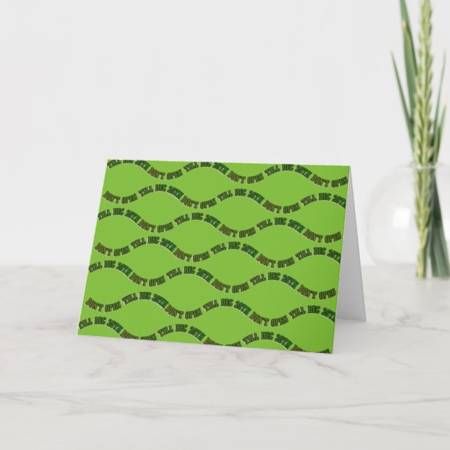 Cartes Pour Fêtes Annuelles N'ouvrez pas jusqu'au 25 décembre Fêtes de Noël (Devant)