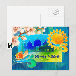 Cartes Pour Fêtes Annuelles Nowruz Mubarak. Persian New Year Postcards