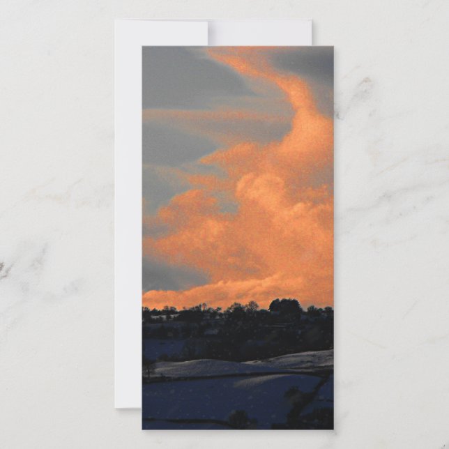 Cartes Pour Fêtes Annuelles Nuage de neige sur Newtown Phone (Devant)