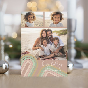 Cartes Pour Fêtes Annuelles Nuances minimes de champagne modernes - Photo