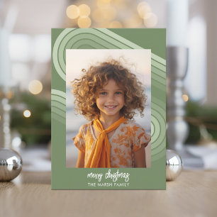 Cartes Pour Fêtes Annuelles Nuances minimes modernes de rayures de genièvre -