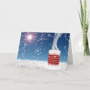 Cartes Pour Fêtes Annuelles Nuit avant Noël Vacances vierges à l'intérieur