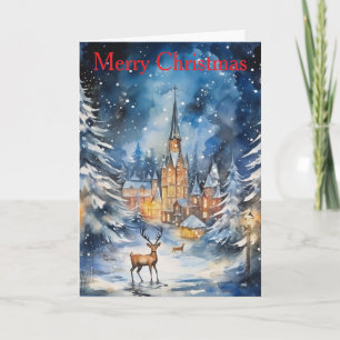 Cartes Pour Fêtes Annuelles Nuit de Noël