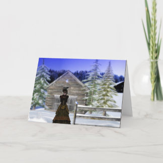 Cartes Pour Fêtes Annuelles Nuit d'hiver