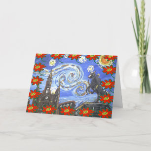 Cartes Pour Fêtes Annuelles Nuit étoile French Quarter Noël