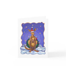 Nuit étoilée de Noël de kangourou