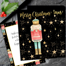 Nuit étoilée Gold Nutcracker de Noël